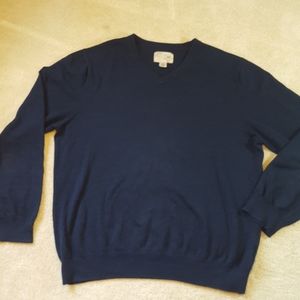 Article 365 Cashmere Blend V Neck Sweater, Sz L